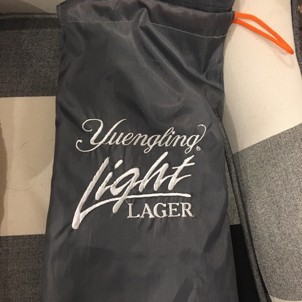 Yuengling light lager bag and throw towel